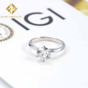 Anillo de Compromiso/Boda Clásico de 6 Puntas con Corte Brillante de 1.03 Quilates, Certificado IGI, Oro Sólido de 14K, Diamantes de Laboratorio Solitarios - Product Image 2