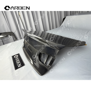 CARBEN per 3 serie F30/F35 325I/330I nuova alta qualità bullon in fibra di carbonio cofano del bagagliaio CSL Style Body Kit nero carbonio - Product Image 5