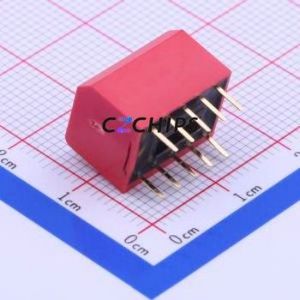 DPL-05RP DIP Switch Through hole Component (THT) Switch Piano Key Single Pole Single Throw 5 PC Pin - Product Image 2