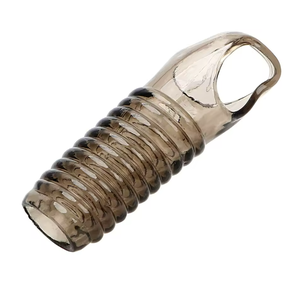 Anillos para Pene de Silicona Reutilizables para Hombre, Retrasan la Eyaculación, Mayor Fricción, Fundas para Pene con Vibración, Funcionan con Batería - Product Image 3