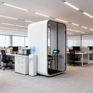 <span class=keywords><strong>Cabine</strong></span> de bureau préfabriquée, <span class=keywords><strong>cabine</strong></span> vocale insonorisée, bureau moderne en aluminium, petites cabines téléphoniques privées, <span class=keywords><strong>cabine</strong></span> de transport à 3 chambres - Product Image 4