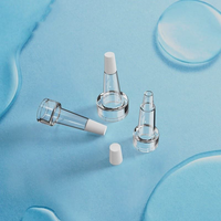 Meilleur prix, faible MOQ, tube compte-gouttes en PVC transparent de 13 mm et 20 mm, bouchon trompette, tête de corne pour flacon de pénicilline