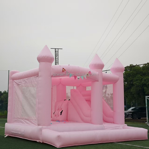 Château gonflable commercial d'extérieur avec toboggan, jeux de château gonflable amusants, combo de château gonflable avec toboggan - Product Image 2