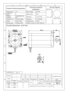 Moteur pas à pas hybride biphasé Kaifull NEMA 34 DC24V 86mm 1.8° 6A 12Nm KST-86D123-0001 à couple ultra élevé 14mm avec gorge de clavette CNC