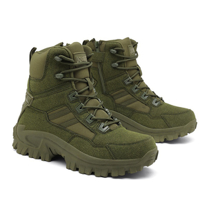 Bottes tactiques de randonnée pour hommes SF17 706 UNZHUO, vertes, à tige haute, en nylon, à lacets, pour toutes les saisons, entraînement en plein air, vente en gros - Product Image 6