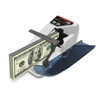 Compteuse de Billets Portable V30, Mini Machine à Compter l'Argent et les Devises pour Banques