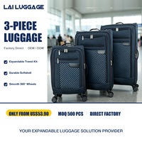 Chariot à quatre roues de luxe et élégant, bagage léger pour les voyages d'affaires