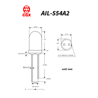 50 °   Diodo Emisor de Infrarrojos DIP de 5 mm y 940 nm, LED IR de Alta Potencia para Cámaras de Seguridad, Iluminación, Control Remoto IR, Emisor IRED