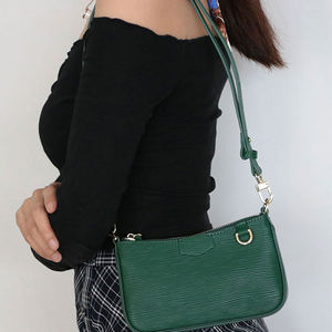 Mini petits sacs à main à bandoulière en cuir de crocodile véritable pour femmes sacs de luxe pour filles - Product Image 1