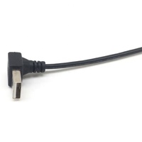 Cable USB 2.0 Tipo A Macho en Ángulo Descendente a Cable con Extremo Abierto
