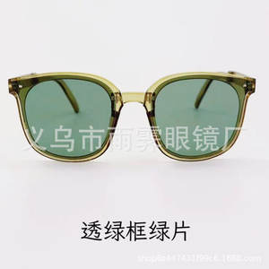 Lunettes de soleil Yiwu Liangxi, monture PC, verres AC, UV385, polarisées, pliables, unisexes, verres teintés verts, type 3, pare-soleil - Product Image 1