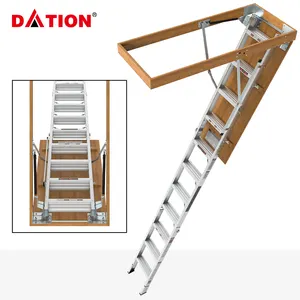 2024 Best-Selling Metal Ladder Household Attic Ladder Aluminum Alloy Expansion Ladder Safety And Stability