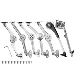 Support de porte d'armoire YSEO, tige hydraulique réglable, argent, YS006, quincaillerie de cuisine - Product Image 5