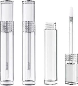 Trend Wholesale Cylinder 4ML Lip Gloss Tube ABS Empty Transparent Liquid <b>Lipstick</b> Container Wand Brush <b>Customized</b> Color Logo - Product Image 2