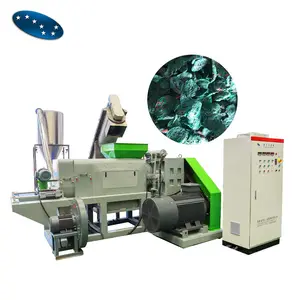 Washed Plastic Recycling Waste Film Squeezer Machine / Plastic Dryer Pelletizer