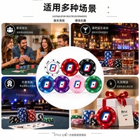 Ensemble de jetons de poker en céramique WPT Texas Hold'em, 300/500 pièces, qualité tournoi, impression personnalisée, non toxique, écologique, durable, jetons de casino