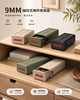 Étui de rangement portable imprimé en 3D, spécification 9 mm, organisateur de 50 unités avec verrou de sécurité pour les sports de plein air et l'utilisation sur le terrain