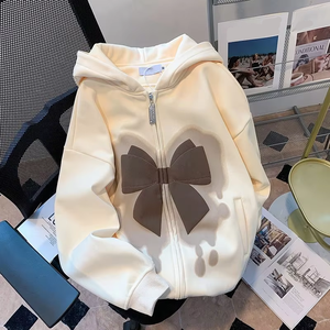 เสื้อฮู้ดดี้แฟชั่นลายการ์ตูนฤดูหนาว ผ้าฝ้าย 100% ทรงโอเวอร์ไซส์ ผ้าฟลีซ สกรีนโลโก้ตามสั่ง พิมพ์ลายดิจิทัล ปักลาย สำหรับผู้ชาย - Product Image 1