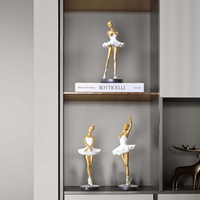 Art déco, petite fille mignonne, cœur en résine, ballerine dansante faite à la main, cadeau créatif, décoration de chambre d'enfant, décoration de bureau, artisanat, ornements de cabinet