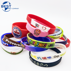 Pulseras nuevas y baratas, muñequeras <span class=keywords><strong>de</strong></span> silicona, pulseras para festivales, pulseras <span class=keywords><strong>de</strong></span> silicona con logotipo personalizado, brazaletes unisex <span class=keywords><strong>de</strong></span> silicona - Product Image 1