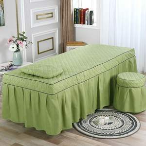 Sábana bajera de cama de Spa personalizada de buena calidad de belleza, sábanas de cama de masaje de Color sólido, Spa de salón de ropa de cama, falda de cama - Product Image 5