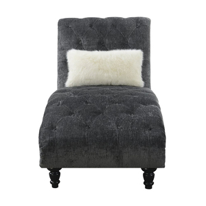 Chaise Longue di Lusso in Ciniglia per Progetti Villa, <span class=keywords><strong>Dimensioni</strong></span> Personalizzabili OEM con Tre Opzioni di Produzione Globale - Product Image 2