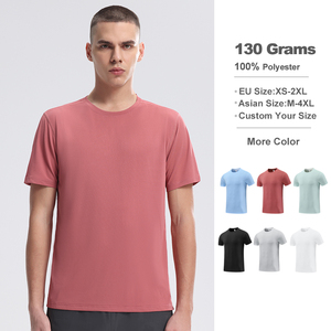 Người Đàn Ông Của Thể Thao OEM/ODM Logo O-Cổ T-Shirt Cho Nam Giới Thoáng Khí Nhanh Chóng-Khô 100% <span class=keywords><strong>Polyester</strong></span> Jersey Mềm Spandex Trắng Giản Dị Phong Cách - Product Image 4