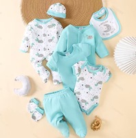 Ensembles de vêtements pour nouveau-nés, ensemble de 8 pièces pour bébés garçons et filles, vêtements pour bébés 100% coton pour l'extérieur, vente en gros de vêtements pour bébés