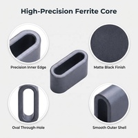 Noyau de ferrite Ni-Zn CF de haute qualité FS14X8X12.5 pour câble plat, décodeur large bande, HDTV, CATV, EMI, EMC, serpentin -25°C à +85°C