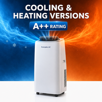 Climatiseur local 7k-18k BTU, pompe à chaleur, refroidissement et chauffage, unité mobile de climatisation R290, contrôle climatique durable pour l'Europe, CE
