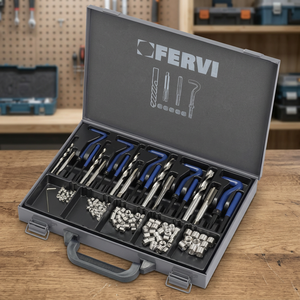 Kit d'entretien automobile FERVI 1/4-1/2 UNF F-Coil, jeu de 5 pièces filetées, 2,62 kg, essentiel pour une maintenance automobile optimale - Product Image 2