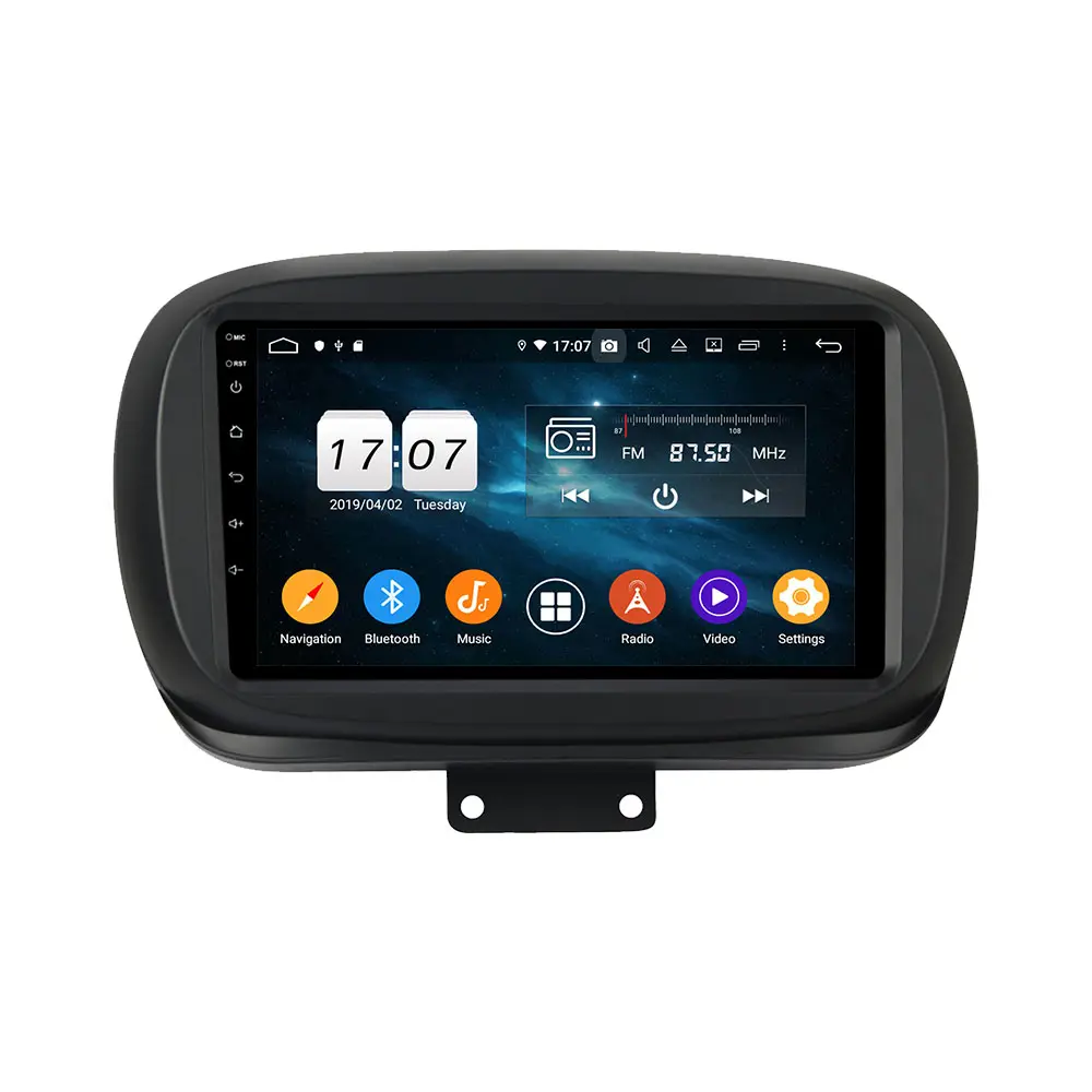 ZWNAV एंड्रॉयड 10 कार रेडियो के लिए फिएट 500X 2014 - 2020 ऑटो इलेक्ट्रॉनिक मल्टीमीडिया ऑडियो प्लेयर जीपीएस नेविगेशन आईपीएस 4 + 64G स्टीरियो