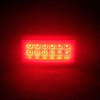 Feu latéral carré LED ambre rouge 12-24V, feu de position latéral pour camion remorque