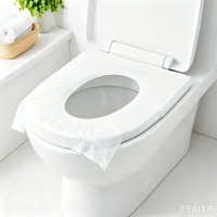 Papier toilette jetable, lot de 1 pièce, non tissé, 2 couches, imperméable, biodégradable, écologique, portable pour les voyages