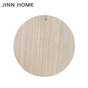 Jinn casa moderna parete rotonda specchio di vetro con struttura in legno tessitura decorazione per il <span class=keywords><strong>bagno</strong></span> - Product Image 5