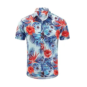 Custom Printing Casual Dress Men's Shirts Logo Graphic T Shirt for Man Wholesale Quick Dry Hawaiian Plus Size 1 Piece Vintage