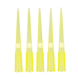 Embouts de pipette microscopique en plastique jaune 1000L stériles jetables pour usage en laboratoire - Product Image 1