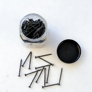 Vis à cloison sèche en phosphate noir à filetage fin, 150 pièces, vis galvanisées pour plaques de plâtre, vis pour aggloméré et bois - Product Image 3