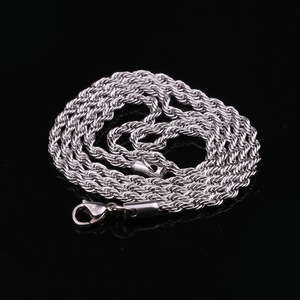 YWXS Collane a Catena Intrecciata in Acciaio Inox Placcato Oro 18k, Impermeabili, per Uomo/Donna, Personalizzabili, 3/4/5mm, Vendita all'Ingrosso - Product Image 4