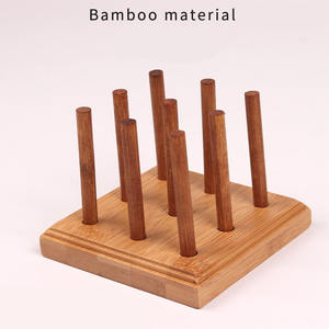 Venta al por mayor popular creativo 3D XO juego de tablero de ajedrez de nueve cuadrados juguetes de bambú de madera niños Juego de mesa - Product Image 4