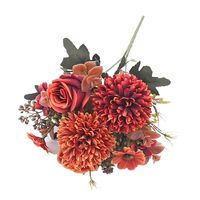 Bunga Buatan Bola Peony Bunga Daisy Krisan Karangan Bunga Pernikahan Natal Wisuda Buatan Tangan Simulasi Tinggi
