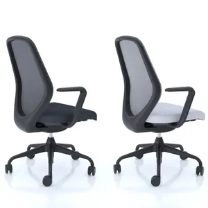 사무실 가구 임원 회전 의자 회의 메쉬 사무실 의자 조정 가능한 요추 지원 4D 팔걸이 3D 니트 원단