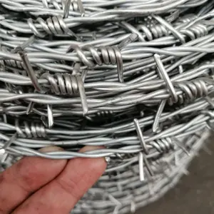 2mm Diameter Barbed Wire Galvanized And Pvc Coated