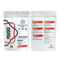 Bolsa Doypack de Mylar de Alta Barrera Personalizada con Cierre Resellable Mate para Polvo de Suplemento Dietético de Aminoácido L-Triptófano