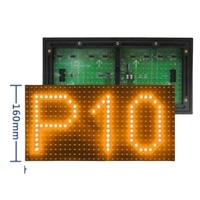 Kaliteli P10 açık sarı led panel 32x16 sarı renk led ekran modülü