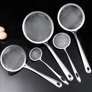 Stainless Steel Fine <b>Mesh</b> <b>Strainer</b> Spoon Set For Kitchen Cooking And Juicing - Product Image 1