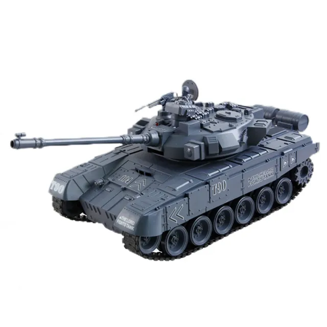 1:18 RC shooting tank simulation of the Russian T90 tank toy large fight war remote control Car for Kids