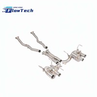 Système d'échappement complet à soupapes avec tube en X pour Ferrari F12 Berlinetta 6.3L V12 en acier inoxydable T304, embouts quadruples, 2012-2017