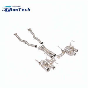 Système d'échappement complet à soupapes avec tube en X pour Ferrari F12 Berlinetta 6.3L V12 en acier inoxydable T304, embouts quadruples, 2012-2017 - Product Image 4