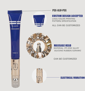 <span class=keywords><strong>Tube</strong></span> de Massage cosmétique Portable 30ml crème pratique pour les yeux conception de bouteille en plastique d'huile essentielle avec trois rouleaux de boule en métal - Product Image 2